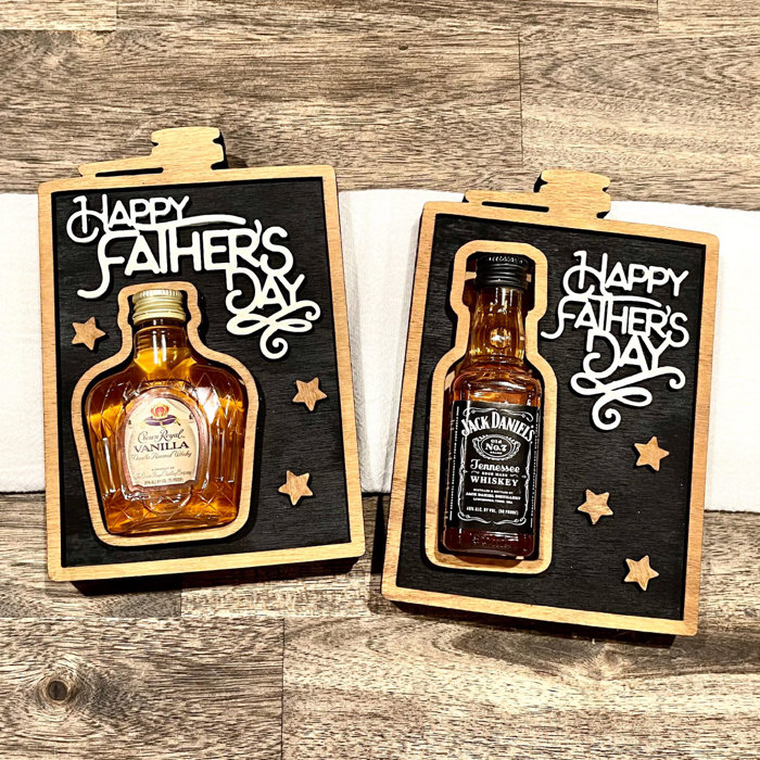 Father's Day Gift | Mini Alcohol Bottle Box for Dad or Grandpa