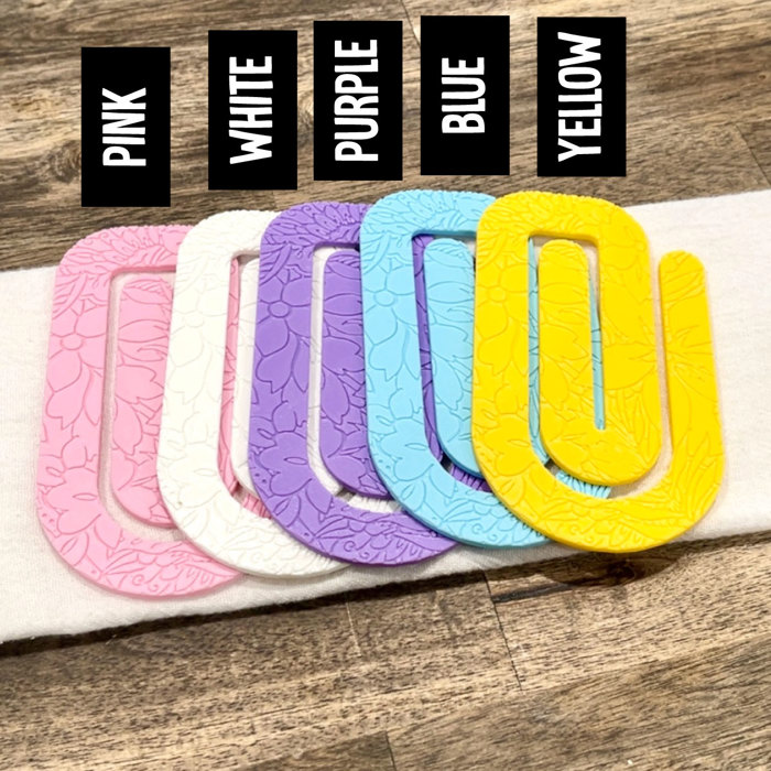 Floral Jumbo Paperclip - Flower Bookmark