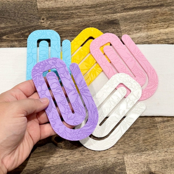Floral Jumbo Paperclip - Flower Bookmark