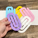  Floral Jumbo Paperclip - Flower Bookmark