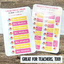  Personalized Name Sticker Labels for Back to School and Daycare