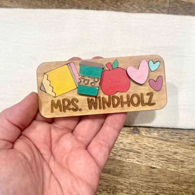 Personalized Teacher Name Magnet | Teacher Appreciation Gift