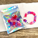  Valentine's Day Bracelet Making Kit - Personalized Heart Initial