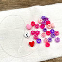  Valentine's Day Bracelet Making Kit - Personalized Heart Initial