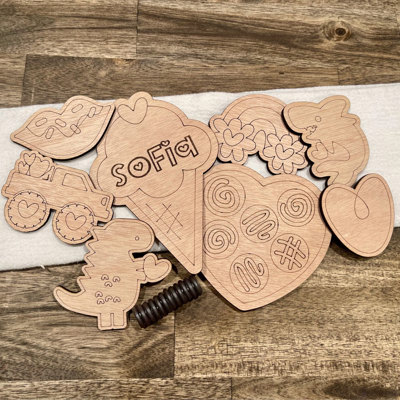 Personalized Kid's Valentine's Day DIY Craft Kit