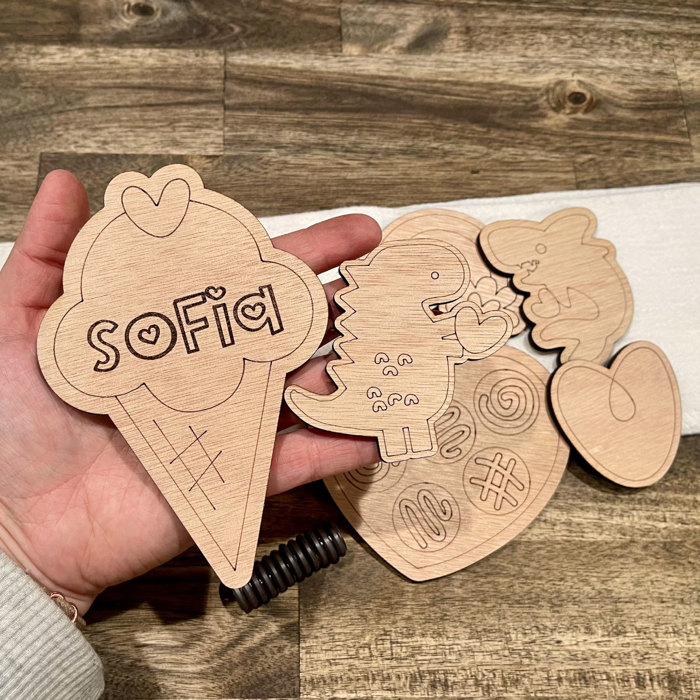 Personalized Kid's Valentine's Day DIY Craft Kit