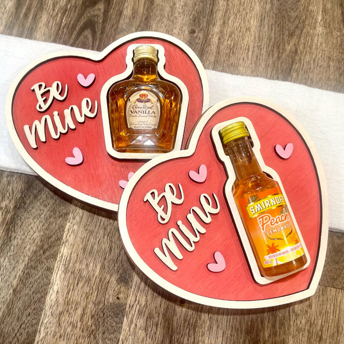 Mini Alcohol Bottle Box for Valentine's Day