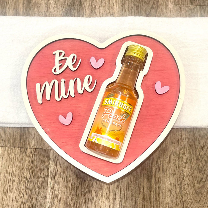 Mini Alcohol Bottle Box for Valentine's Day