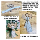  Personalized Remembrance Angel Christmas Ornament Set