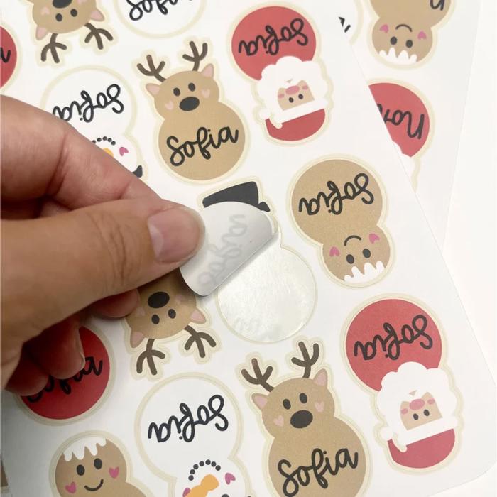 Personalized Christmas Gift Tag Stickers