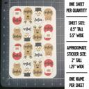  Personalized Christmas Gift Tag Stickers