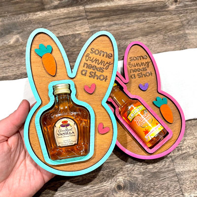 Mini Alcohol Bottle Box for Easter | Adult Easter Basket Gift