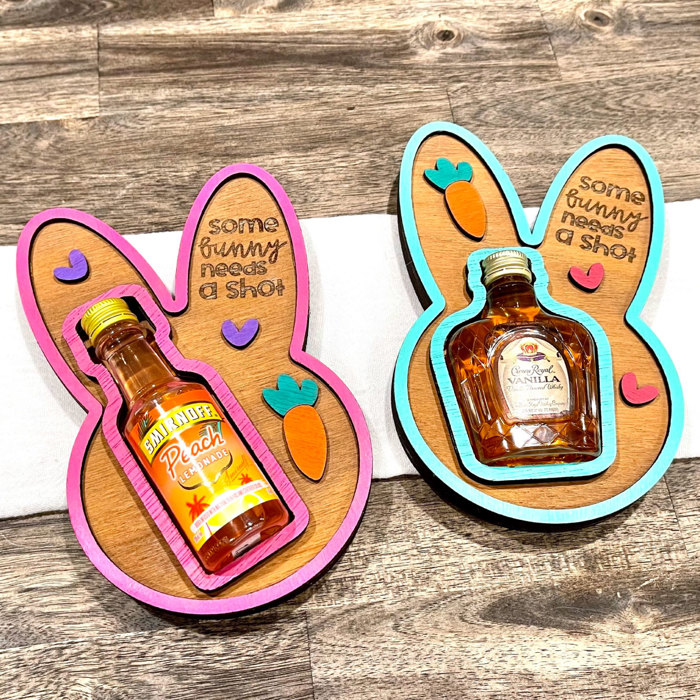 Mini Alcohol Bottle Box for Easter | Adult Easter Basket Gift