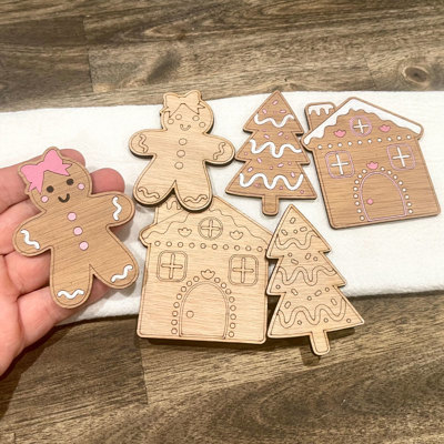 DIY Christmas Magnet Craft Set for Kids | 6 Magnets Total