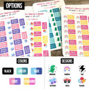  Personalized Name Sticker Labels for Back to School and Daycare