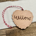  Personalized Name Heart Tag Valentine's Day Basket Tag