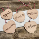  Personalized Name Heart Tag Valentine's Day Basket Tag