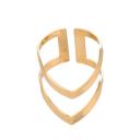 Gold Double V Chevron Adjustable Ring - Gold, Silver and Rose Gold Plated