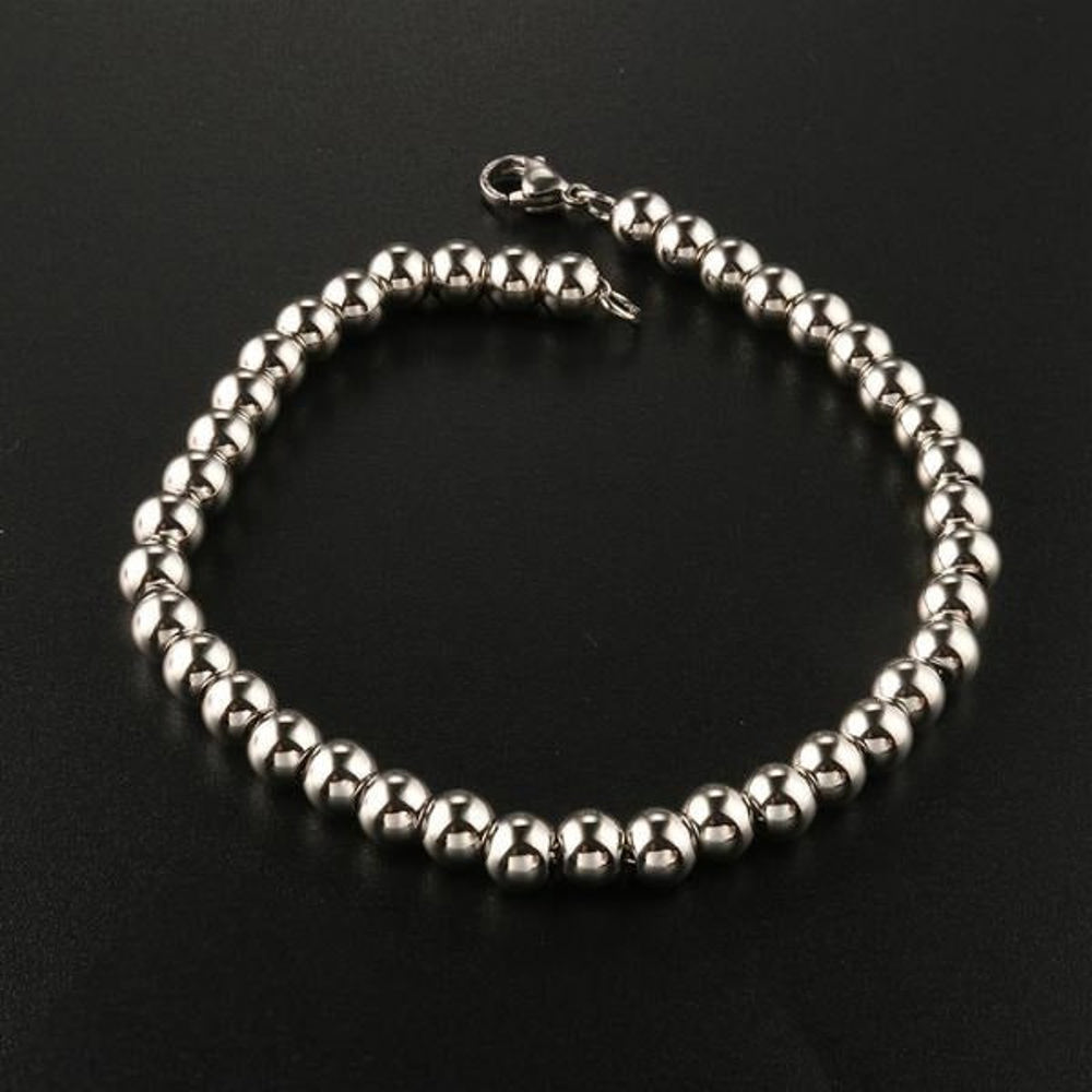 Silver Ball Bracelet - Stainless Steel