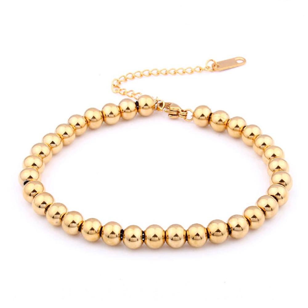 Gold Ball Bracelet - Stainless Steel