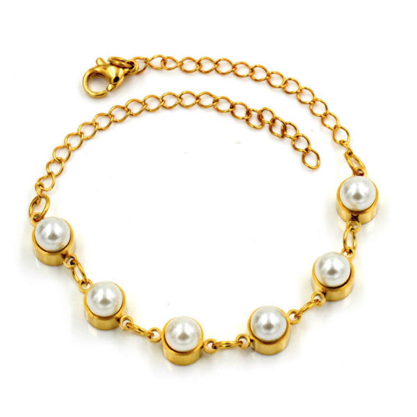 Grand Pearl Bracelet - Stainless Steel