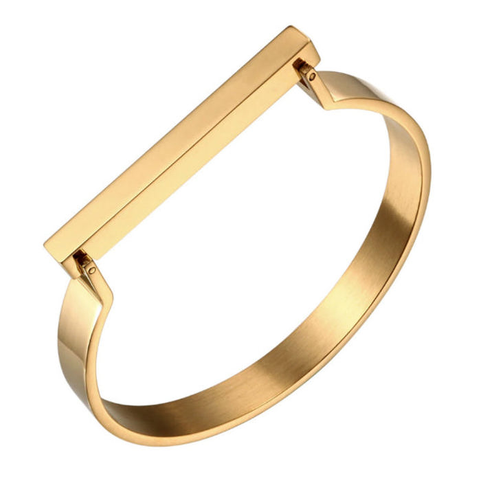 Lux Bar Bangle Bracelet - Stainless Steel