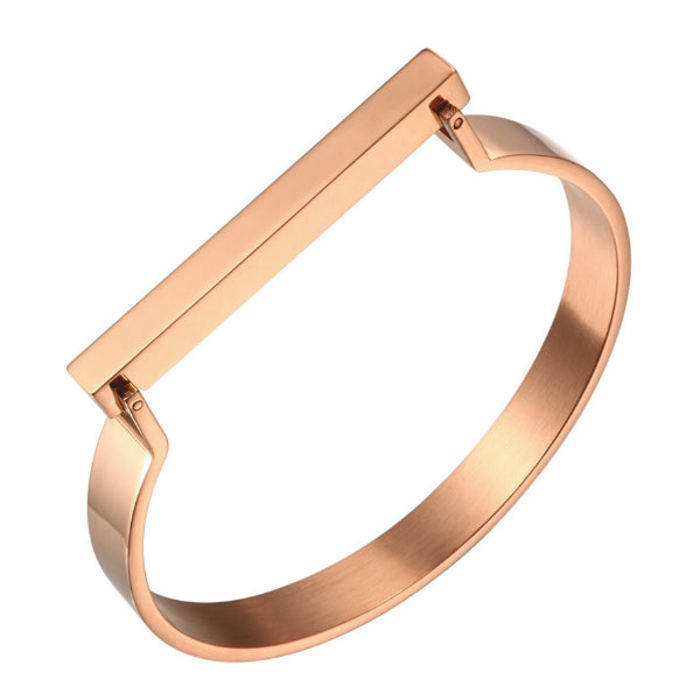 Lux Bar Bangle Bracelet - Stainless Steel