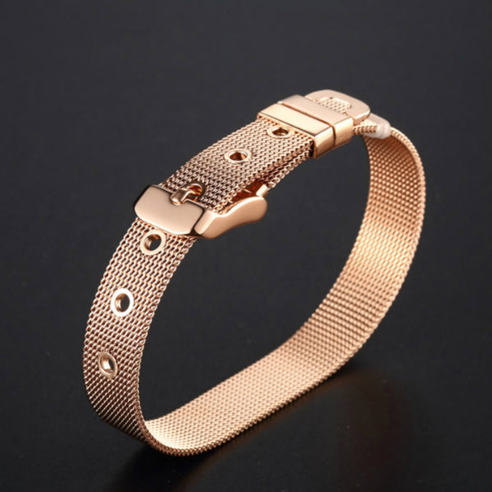 Mesh Belt Bracelet - Stainless Steel