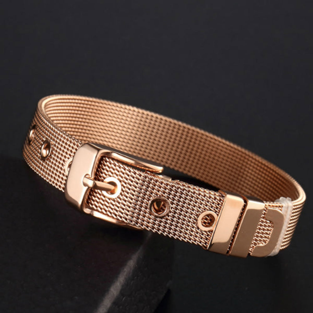 Mesh Belt Bracelet - Stainless Steel