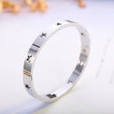  Star Bangle Bracelet - Stainless Steel