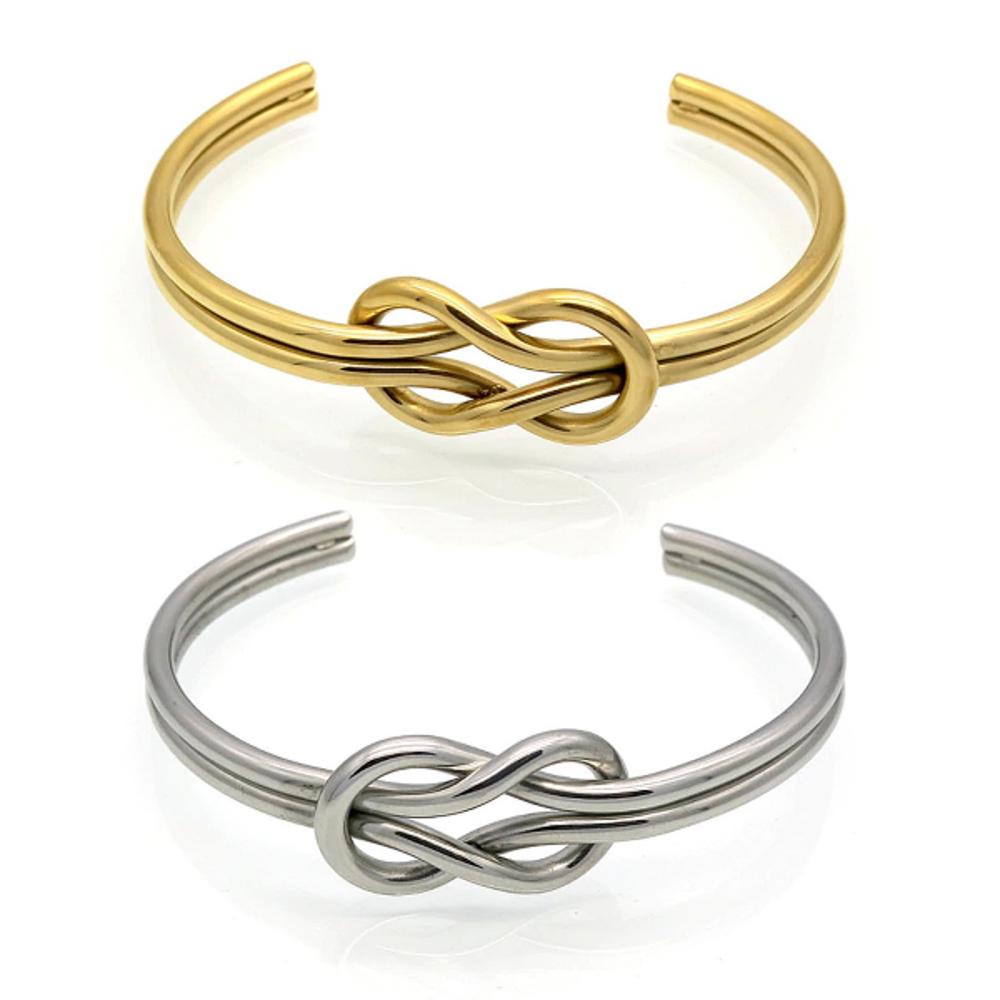 Infinity Cuff Bracelet - Stainless Steel