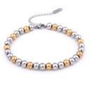  Gold + Silver Ball Bracelet - Stainless Steel