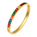  Rainbow Bangle Bracelet - Stainless Steel