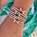  Glam Star Bangle Bracelet - Stainless Steel