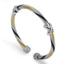  X Cable Cuff Bracelet - Stainless Steel