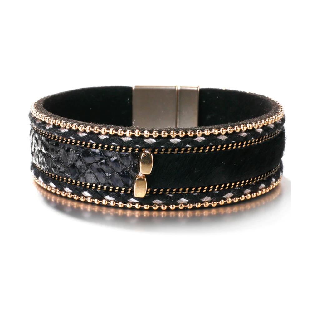 Stylish Animal Print Magnetic Wrap Bracelet