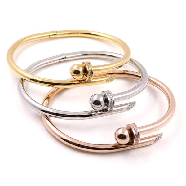 Scala Bangle Bracelet - Stainless Steel