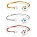  Evil Eye Cuff Bracelet - Stainless Steel