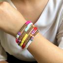  Colorful Heishi Polymer Disc Bracelets