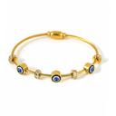  Evil Eye Magnetic Bangle Bracelet - Stainless Steel