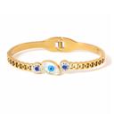  Calysta Evil Eye Bangle Bracelet - Stainless Steel