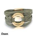  Magnetic Bracelet with Matte Gold Circle