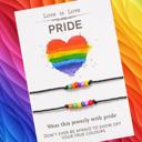  Pride Colorful String Bracelet Set