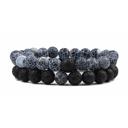  Natural and Lava Stones Bracelet Sets