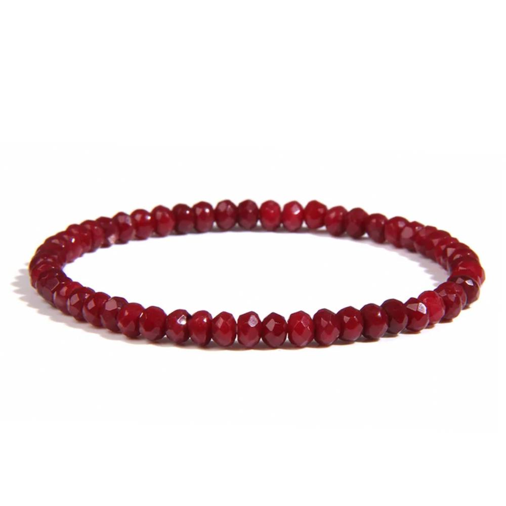 Natural Stone 4mm Stretch Bracelet Collection