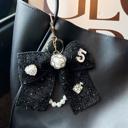 Black Bow Bag Charm / Keychain