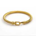 All gold Cable Bracelets with Hook