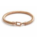 All rose gold Cable Bracelets with Hook