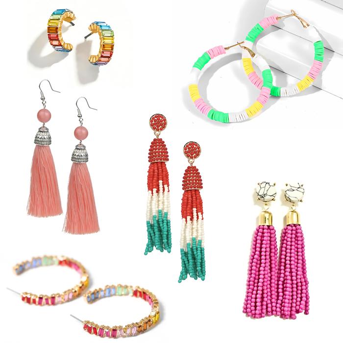 CLEARANCE Colorful Earrings Collection