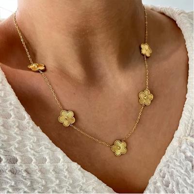 Clover Gold Necklace - Stainless Steel